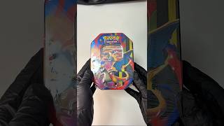 Mega Charizard Y Tin Opening!🔥🐦🔥 #pokemonpulls #charizardex #pokemoncards #tinbox #shorts #tcg