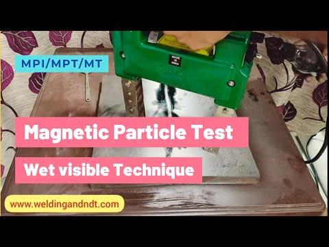 [Hindi/Urdu] MPI/MPT - Magnetic Particle Test - Practical (Wet visible Technique)