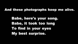Joshua Radin - These Photographs (lyrics)