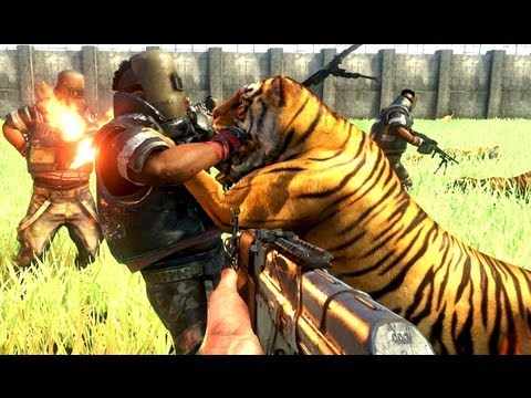 Far Cry 3 Massive Scale Battles 100 Tigers Vs 100 Pirates