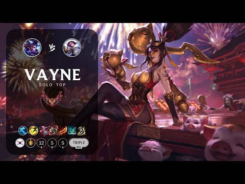 Vayne Top vs Fiora - KR Grandmaster Patch 12.22