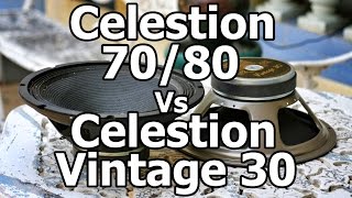 Video thumbnail for Celestion Seventy/80 Vs. Celestion Vintage 30 Guitar Speakers. by Yothana Thanasak