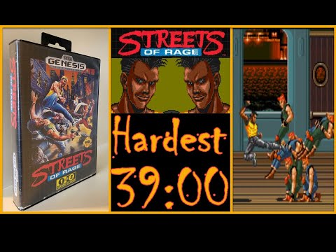 Streets Of Rage 1 - Adam - Hardest - No% - Speedrun - World Record