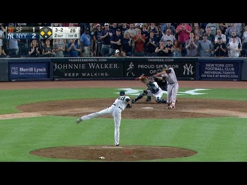 SF@NYY: Williamson hits pinch-hit game-tying double