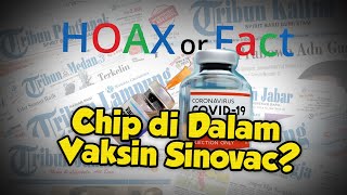 Hoax Kabar di Vaksin Sinovac Ada Chip yang Bisa Mengontrol Masyarakat Seumur Hidup, Ini Faktanya