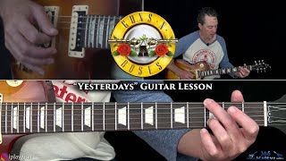 Guns N&#39; Roses - Yesterdays Guitar Lesson