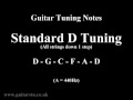 Guitar Tuning Notes - 1 Step Down