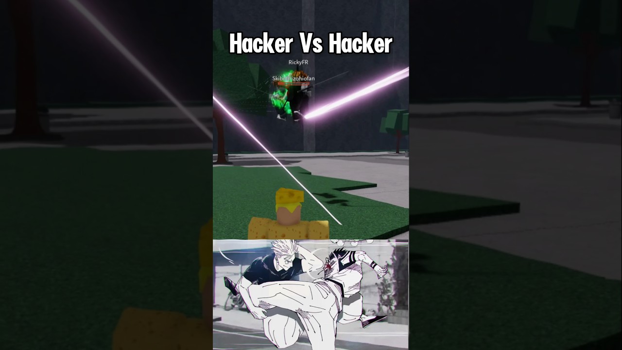 Hacker Vs Hacker 😈 #roblox #tsb #shorts