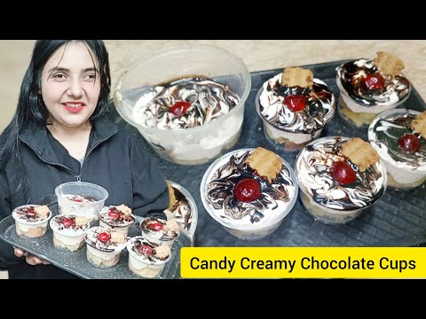Candy Creamy Chocolate Cups Dessert Recipe By Masara Kitchen ❤️ - 10 Minutes Dessert Recipe