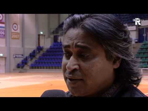 TPP-trainer Anand Jagdewsing na de wedstrijd tegen SC Noordzee