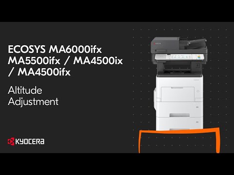 Kyocera MA4500x — настройка высоты
