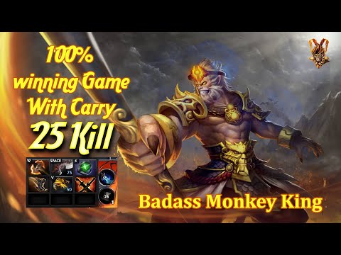 INSANE CARRY SAFELANE/Dominate Dota 2 with Monkey King's Unstoppable Carry Build items/Game