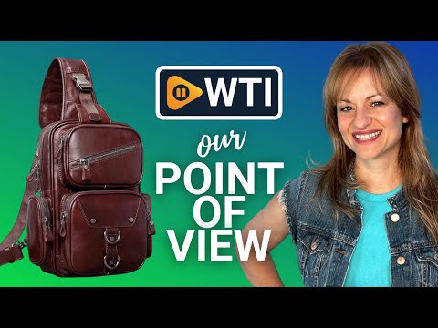 CENUNCO Genuine Leather Sling Bag for Men Capacity Crossbody Backpack Casual Motorcycle Chest Bag Anti-Theft Travel Purse Dark Brown - WTI product video review
