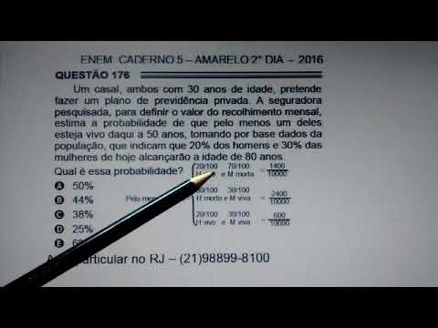 Questão 176 do ENEM  caderno 5 amarelo - 04/12/2016