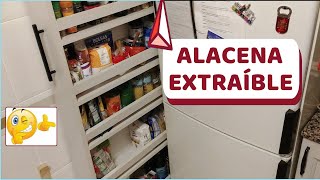 Como Hacer una Alacena Vertical y Móvil para Cocina How to Make a Vertical Mobile Kitchen