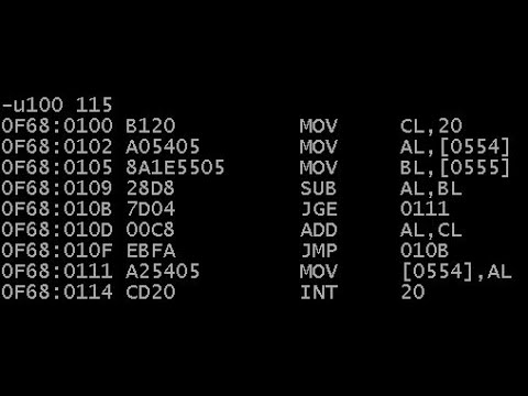 Computer Interfacing (lab 1) : x86 and C refresher Lab, coding for debug menu