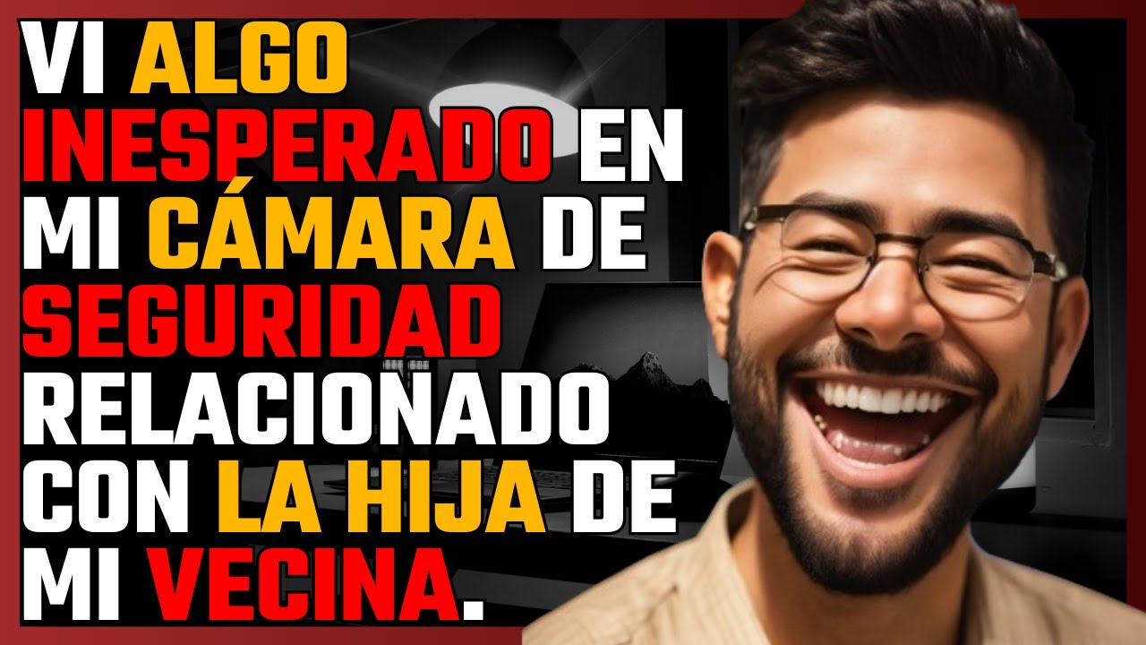 Vi ALGO INESPERADO en mi CÁMARA de SEGURIDAD relacionado con la HIJA de mi VECINA