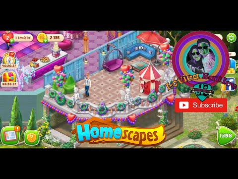 Homescapes - Whole Story and All Renovations - All Tasks - Level 1301 - 1400 - Part 14