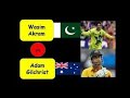 Wasim Akram Vs Adam Gilchrist