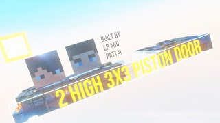 2High 3×3 Piston Door 【Minecraft JE】