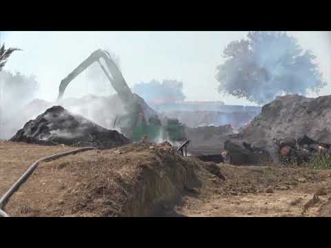 FAENZA: L’incendio della cava Zannona è domato, nessun pericolo per la salute | VIDEO