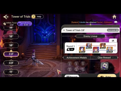 Floor 11 – Enemy (6★ Clear) | Tower of Trial Season 8 | Seven Knight Re:Birth