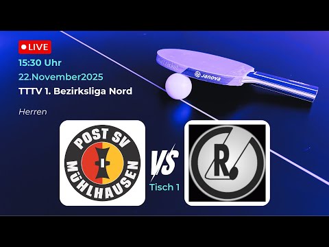 TTC 1951 Weimar vs. Post SV Mühlhausen IV | TTTV 1. Bezirksliga Nord Tischtennis Herren Tisch 1