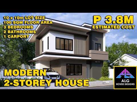 If You Have a 10x10m Lot This ₱3.8M Modern 3BR Home Might Be Perfect (2026) | ALG Designs