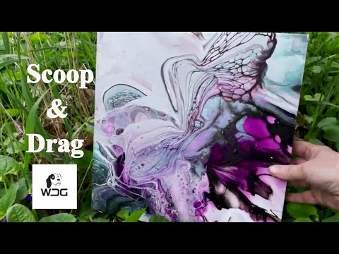 Bloom/Swipe ~ Scoop & Drag Technique ~ Liquid/fluid Art 38