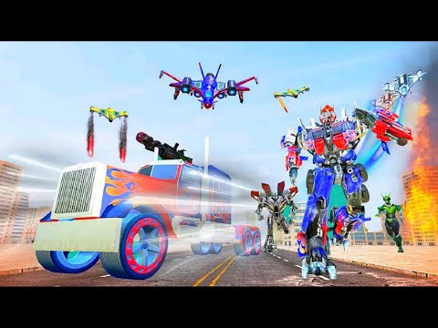 Autobot Transformers Game 2021: Grand Robot Multiple Transform City Attack - Android Gameplay