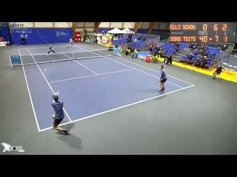 Tsitsipas brother goog angle volley 【Tennis/Doubles】