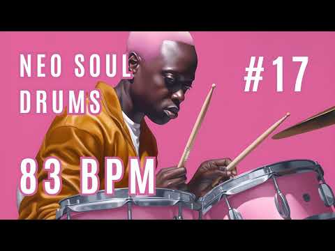 Neo Soul Drum Groove Backing Track #17 for Jamming or Practice | 83 BPM |Rhythmic Jam Backing Tracks