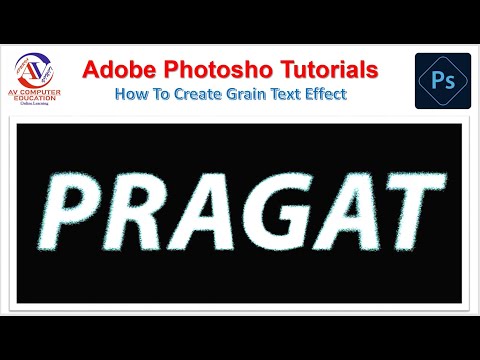 Adobe Photoshop for Beginners || How To Create Grain Text Effect