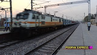 Dangerous WAP 7 Poorva SF | VANDE BHARAT | Mahabodhi | HOLI Special India's FASTEST Trains