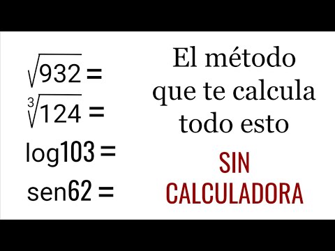 Raíces cuadradas, cúbicas, funciones trigonométricas… CALCULAR SIN CALCULADORA.