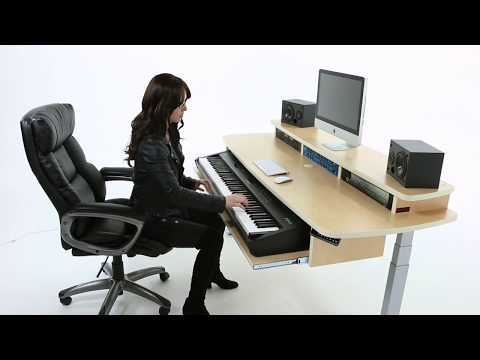 Summit Sit-Stand Keyboard Studio Desk