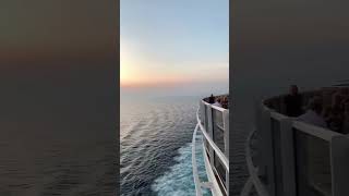 MSC Seaview - Infinity bridge during sunset 🌅 #cruise #cruiseship #msccruises #mscworldamerica