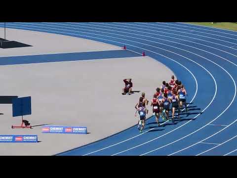 T/F2. 1500m U17 Men, Australian Junior Championships, QSAC 16 April 2023