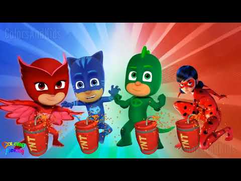 PJ Masks 爆笑鞋子學習顏色！👽 腳指舞來囉！ (Dametucosita - PJ Masks Funny Shoes Learn Colors with alien dance Song)