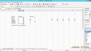 Apache OpenOffice Calc Tutorial - count Function | Apache OpenOffice 4 Calc