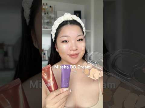 Missha BB cream try-on & 1st impression💜#bbcream #missha #bbcreamreview #makeupreview #fyp #kbeauty