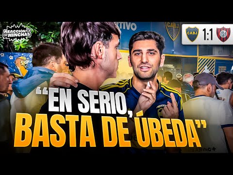 REACCIÓN CON LOS HINCHAS / BOCA 1-1 SAN LORENZO 