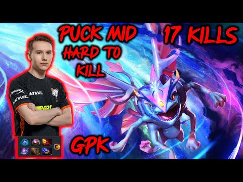 VP.Gpk Puck mid 17 kills MEGA creeps Comeback So hard to kill  pro Midlaner dota2 7.28b fullgameplay