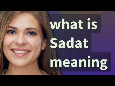 Sadat | meaning of Sadat