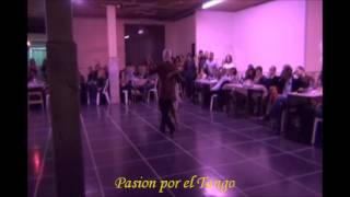 NATALIA BALBUENA y JORGE GARCIA bailando la milonga PARQUE PATRICIO en FLOREAL MILONGA