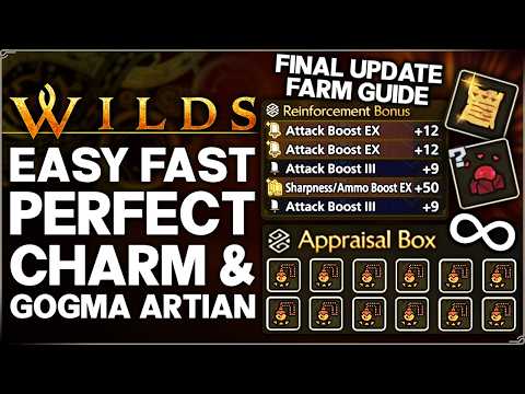 Monster Hunter Wilds - New Best FAST Perfect Talisman & Gogma Artian Farm - OP Timeworn Charm Guide!