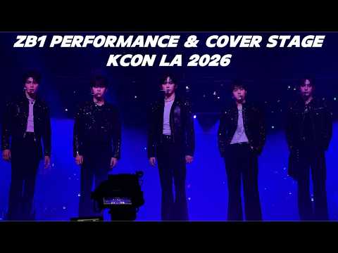 [4K] ZEROBASEONE PERFORMANCE & COVER STAGE | KCON LA 2026