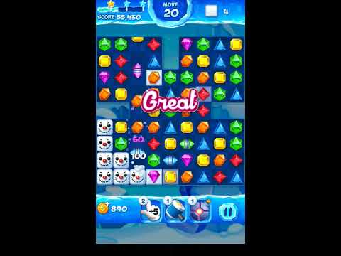 Jewel Pop Mania:Match 3 Puzzle Level 42 ( Jewel Ice Episode ) - Walkthrough ( No Booster )