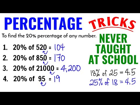 WATCH this Percentage Tricks | Never Taught At School