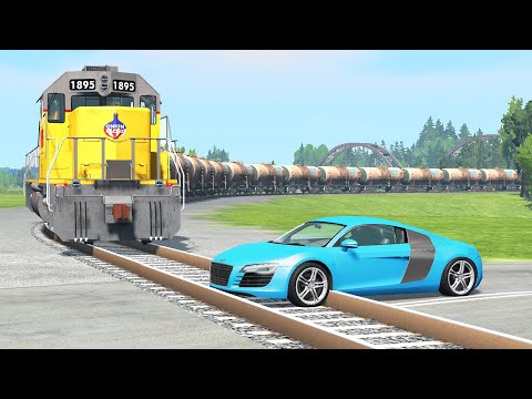 Cars vs Rails #4 – BeamNG.Drive